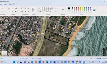 Imagem 2: Terreno 13 mil m²; frente Rodovia do Sol, na Barra do Jucu; Quadra do mar; Fundos com a Pr