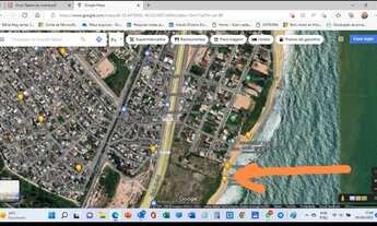 Imagem 3: Terreno 13 mil m²; frente Rodovia do Sol, na Barra do Jucu; Quadra do mar; Fundos com a Pr