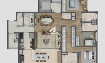 Imagem 6: Condomínio Moema by Cyrela - Apartamento 149m² no Contrapiso com 3 Suítes e 2 Vagas em Moe