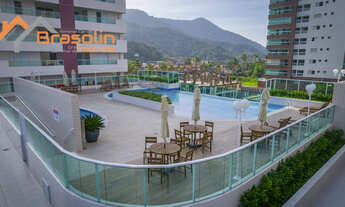 Imagem 3: Apartamento Alto Padrão 2 dormitórios sendo uma suíte sacada vista mar - Mongaguá