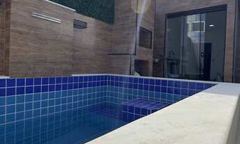 Imagem 3: Casa 2 dormitórios sendo uma suíte, com Piscina e churrasqueira - Mongaguá