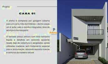 Imagem: Casa de 3 quartos, sendo 1 suíte, arquitetura