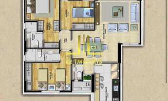 Imagem 3: Le Quartier Unique 3 suítes Nascente no Caminho das Árvores R$ 1.350.000,00