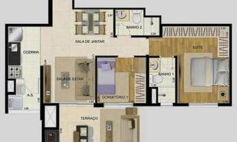 Imagem 3: Apartamento-Alto-Padrao-para-Venda-em-Mooca-Sao-Paulo-SP, 2 dormitórios na Rua Florianópol