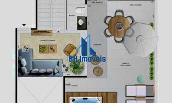 Imagem 2: Apartamento de Cobertura 2 quartos e 2 vagas no Bairro Castelo - Belo Horizonte/MG