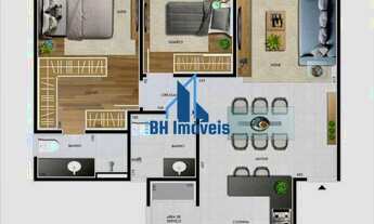 Imagem 6: Apartamento de Cobertura 2 quartos e 2 vagas no Bairro Castelo - Belo Horizonte/MG