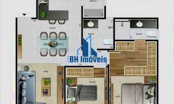 Imagem 7: Apartamento de Cobertura 2 quartos e 2 vagas no Bairro Castelo - Belo Horizonte/MG