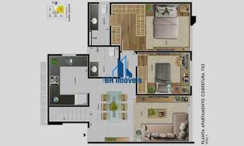 Imagem 6: Apartamento Alto Padrão de 2 quartos com suíte e lazer no bairro Castelo - Belo Horizonte