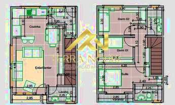 Imagem 3: Sobrado Geminado estilo Americano Avenida Nicodemos de Carvalho Cotia-SP com 3 dormitórios