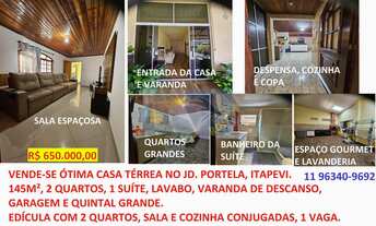 Imagem: Casa térrea, 2 dorms, 1 suíte, 145m²