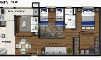 Imagem 5: Apartamento com 59m² em Cotia