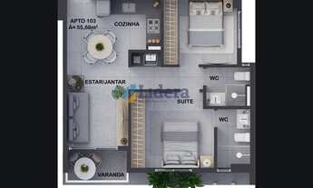 Imagem 5: Apto á venda - 2 quartos - 1 suíte -55.66m²- Intermares, Cabedelo/Pb