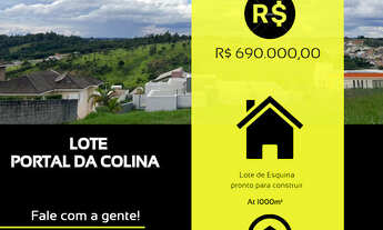 Imagem: Lote com 1000m² de esquina. Loc. Portal