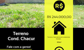 Imagem: Terreno de 324m² em condomínio. Loc. Cond