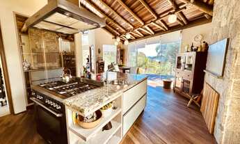 Imagem 6: Linda casa alto padrão rústico com bela vista do mar de Garopaba