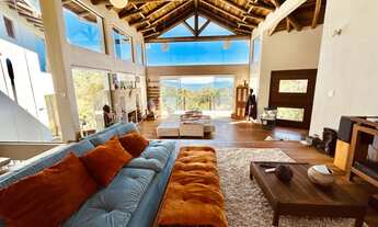 Imagem 2: Linda casa alto padrão rústico com bela vista do mar de Garopaba