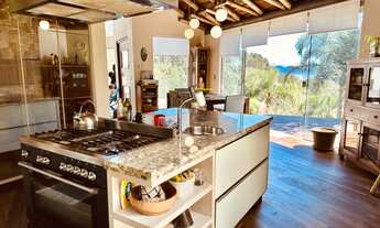 Imagem 7: Linda casa alto padrão rústico com bela vista do mar de Garopaba