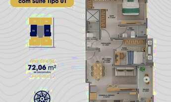Imagem 4: 2 dormitórios na Rua Luís Pedro Oliveira