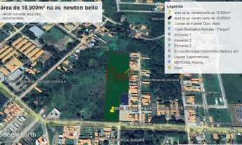 Imagem: Área comercial na Av. Newton Bello com