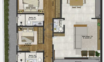 Imagem 3: Casa Alto Padrão em Porto Unique, Dourados/MS