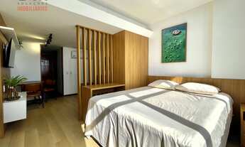 Imagem 3: Apartamento com vista permanente para Baia de Todos os Santos, mobiliado, alto, com pier