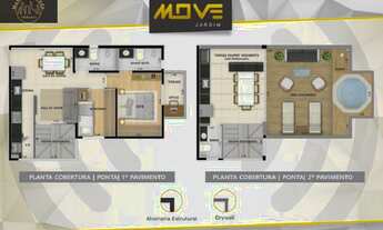 Imagem 7: Cobertura 93 m² Arquitetura Moderna - 2 Dormitórios sendo 1 Suíte - 1 vaga à venda no bair
