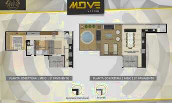 Imagem 6: Cobertura 93 m² Arquitetura Moderna - 2 Dormitórios sendo 1 Suíte - 1 vaga à venda no bair