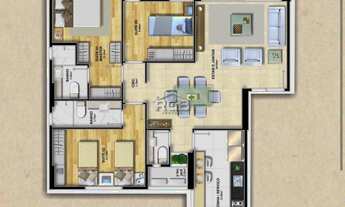 Imagem 3: Le Quartier Unique 3 suítes Nascente no Caminho das Árvores R$ 1.350.000,00