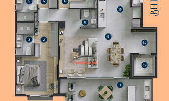 Imagem 2: Belleville 128 mts 3 suites Alto Padrão no cambui