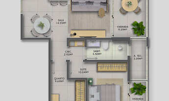 Imagem 6: Vendo apartamento 02 quartos com suíte e varanda no Morro Ipiranga na Barra - Lançamento !