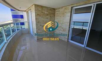 Imagem 6: Apartamento em Mongaguá, bairro Jardim Marina, 2 suítes, lavabo, sacada gourmet com vista