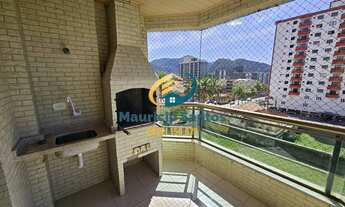 Imagem 7: Apartamento em Mongaguá, bairro Jardim Marina, 1 suíte, banheiro social, sacada com churra