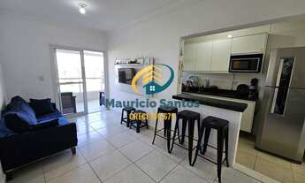 Imagem 4: Apartamento em Praia Grande, bairro Solemar, 2 dormitórios sendo 1 suíte, sacada com churr