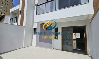 Imagem 6: Sobrado Geminado em Mongaguá, bairro Jardim Aguapeú, Novo e com 3 suítes, lavabos e demais