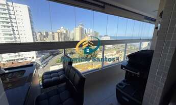 Imagem 5: Apartamento em Praia Grande, bairro Vila Caiçara, 2 dormitórios sendo 1 suíte, sacada gour