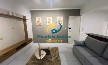 Imagem 3: Apartamento em Praia Grande, bairro Vila Caiçara, 1 dormitório, sacada com churrasqueira