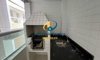 Imagem 6: Apartamento em Praia Grande, bairro Vila Caiçara, 1 dormitório, sacada com churrasqueira
