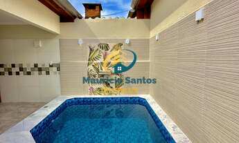 Imagem 2: Casa em Praia Grande, bairro Vila Caiçara, 2 dormitórios sendo 1 suíte, piscina e churrasq