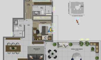 Imagem 2: Apartamento Com área externa em Canto, Florianópolis/SC