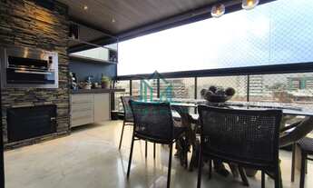 Imagem 2: Apartamento Perfeito 4 Quartos, Escritorio, 161m² com Varanda Gourmet com Vista Mar da Pra