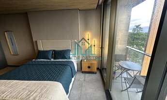 Imagem 5: Apartamento Studio Novo todo Mobiliado, Varanda e Vista com 30m² no Edifício New Time na P