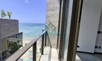 Imagem 7: Cobertura Beira-mar Praia de Pajuçara Studio de 35,00m² com Pé-direito Duplo Sala ampla co