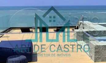 Imagem 2: Cobertura Beira-mar Praia de Pajuçara Studio de 35,00m² com Pé-direito Duplo Sala ampla co