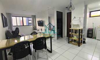 Imagem 2: Apartamento Quarto e Sala, Varanda, Mobiliado, com 39m² na Praia de Jatiuca - Maceió Alago