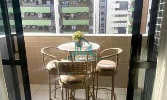 Imagem 2: Apartamento com 3 Quartos, 77m², 2 Vagas, Andar Alto com Varanda na Ponta Verde - Maceió A