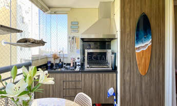 Imagem 7: Jardins de Tamboré; 104m²; 2 suítes; 2 vagas; andar alto; varanda gourmet