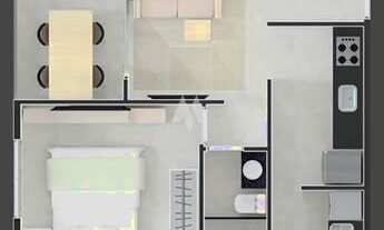 Imagem 2: Apartamentos à venda em construção com 1 dormitório e lazer na cobertura no bairro Embaré