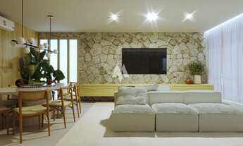 Imagem 2: Apartamento reformado 3 quartos/suítes 1 vaga e vista mar à venda na Pompéia em Santos/SP