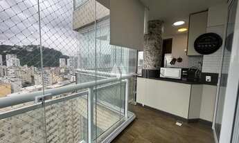 Imagem 4: Apartamento 2 dormitórios a venda mobiliado com vista para o mar na Pompéia – Santos/SP