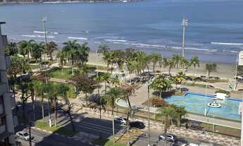 Imagem 2: Apartamento - Aparecida, Santos/SP - 2 dormitórios, 2 banheiros de frente para o mar
